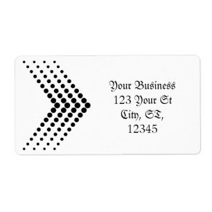 Abstract Half-tone Circle Zigzag Chevron