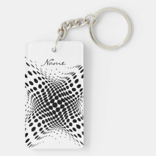 Abstract Half-tone Circles X Thunder_Cove Keychain