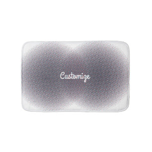 Abstract Half-tone Pulsating Circle Thunder_Cove Bath Mat