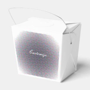 Abstract Half-tone Pulsating Circle Thunder_Cove Favor Box