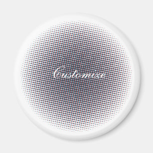 Abstract Half-tone Pulsating Circle Thunder_Cove Magnet