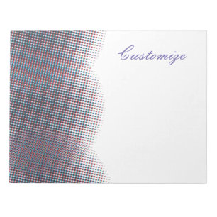 Abstract Half-tone Pulsating Circle Thunder_Cove Notepad
