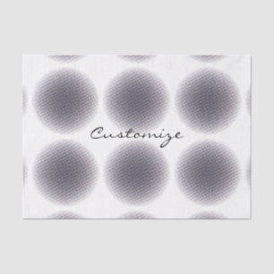 Abstract Half-tone Pulsating Circle Thunder_Cove Tissue Paper