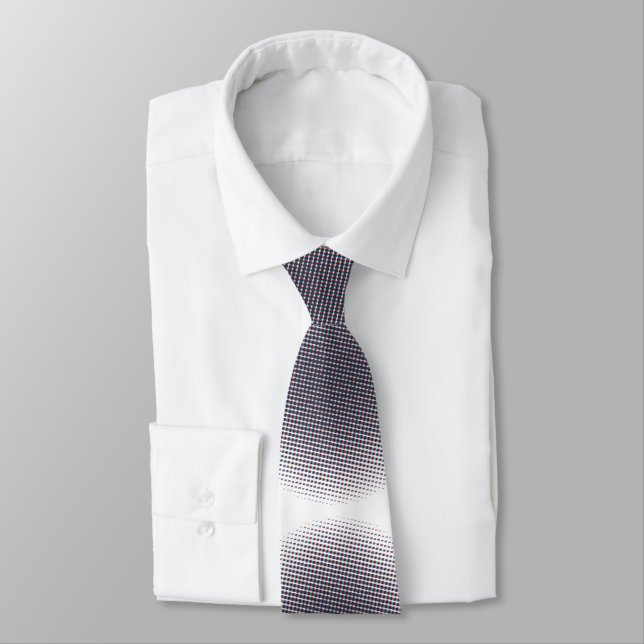 Abstract Half-tone Pulsating Circles Thunder_Cove Tie (Tied)