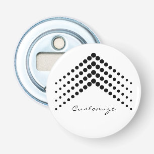 Abstract Half-tone Zigzag Circles Thunder_Cove Bottle Opener