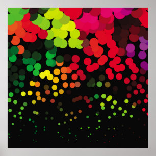 Abstract halftone background pattern. Geometric co Poster