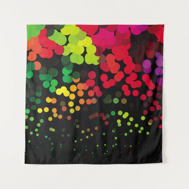 Abstract halftone background pattern. Geometric co Tapestry (Front)