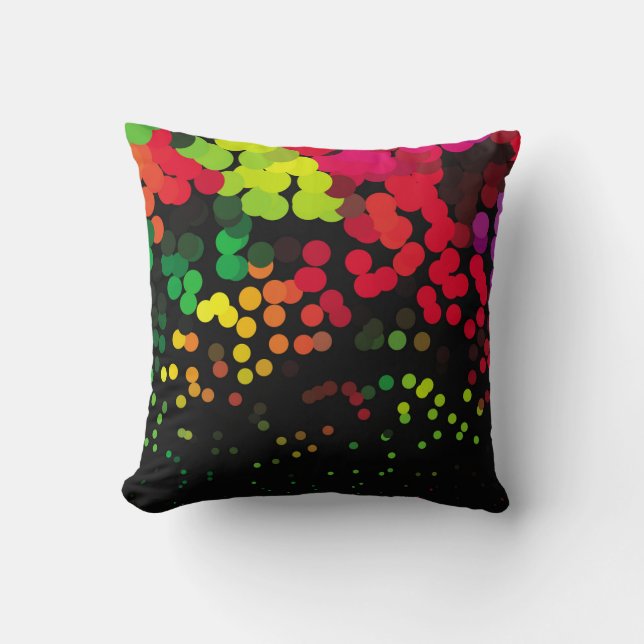 Abstract halftone background pattern. Geometric co Throw Pillow (Front)