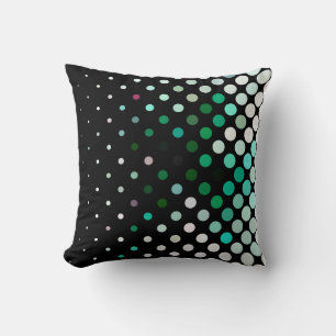 Abstract halftone background pattern. Geometric co Throw Pillow