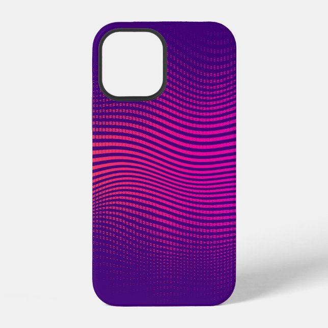 Abstract halftone gradient. vibrant background, wi iPhone case (Back)
