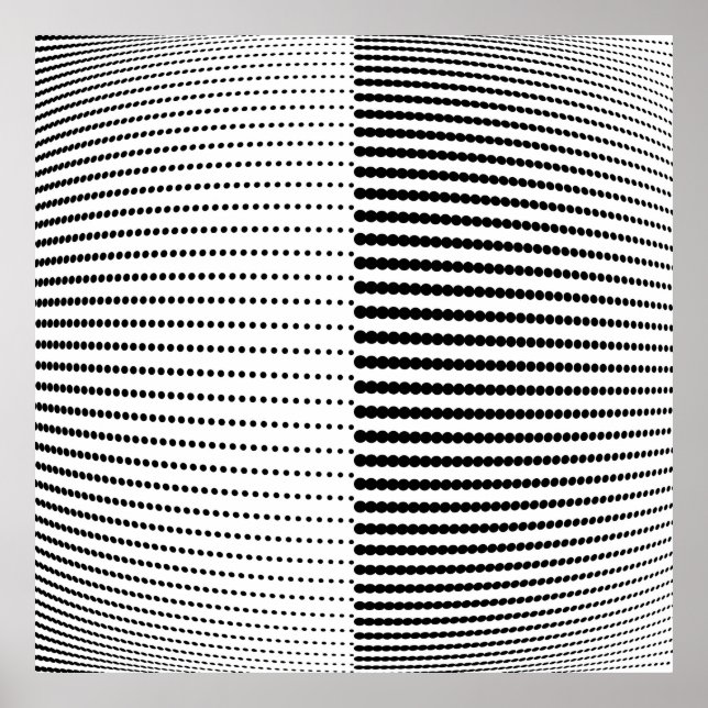 Abstract halftone pattern. Vintage halftone dots b Poster (Front)