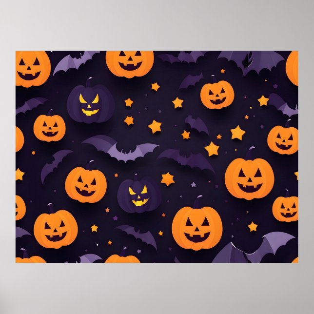 Abstract Halloween design Poster (Front)