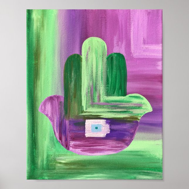 Abstract Hamsa Poster (Front)