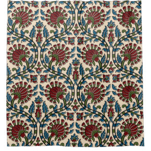 abstract hand block ajrakh print background design