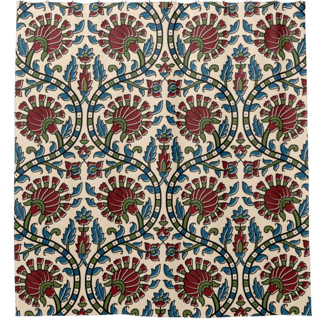 abstract hand block ajrakh print background design (Front)