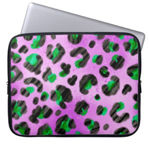 Abstract Hand Drawing Furry Brush Strokes Seamless Laptop Sleeve