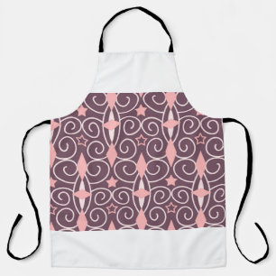 Abstract Hand Drawing Ornamental Geometric Shapes Apron
