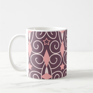 Abstract Hand Drawing Ornamental Geometric Shapes Coffee Mug