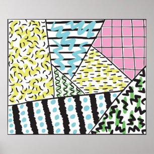 Abstract hand drawn background 3 poster