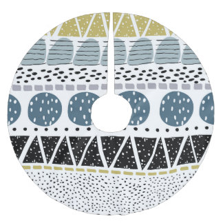 Abstract hand drawn, creative vintage texture. brushed polyester tree skirt