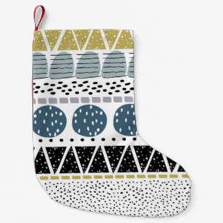 Abstract hand drawn, creative vintage texture. small christmas stocking