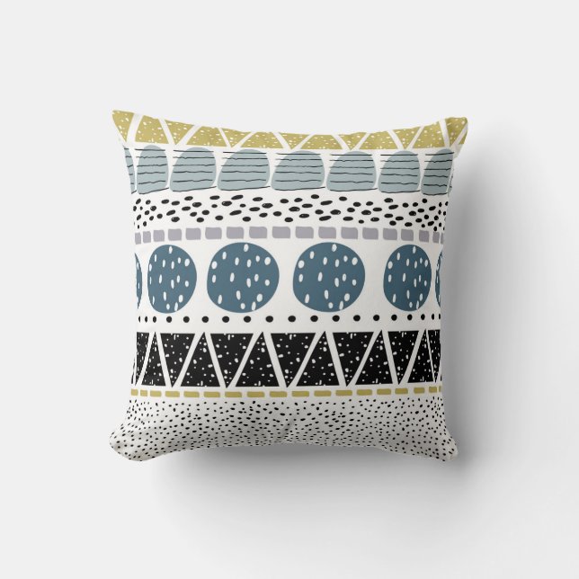 Abstract hand drawn, creative vintage texture. throw pillow (Front)