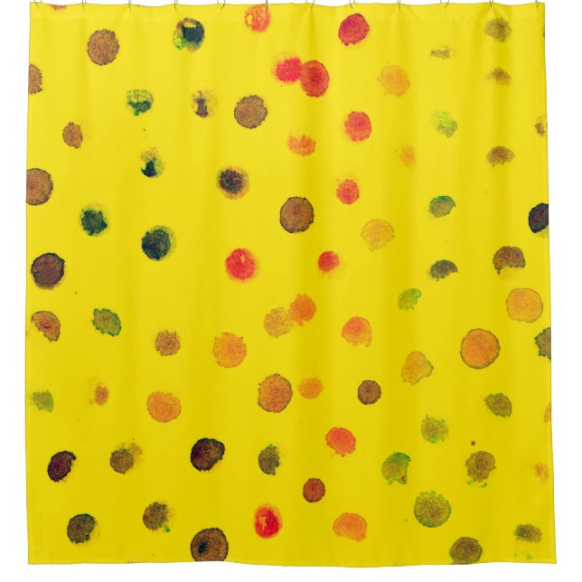 Abstract hand drawn image with multicolor dots on  (Front)