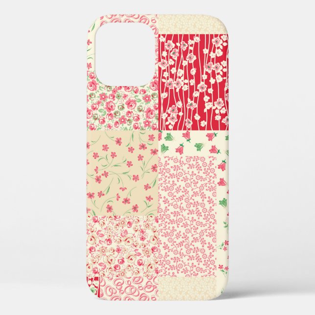 abstract hand drawn seamless patchwork pattern wit Case-Mate iPhone case (Back)