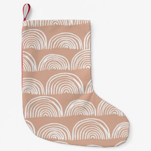 Abstract hand-drawn seamless pattern. small christmas stocking