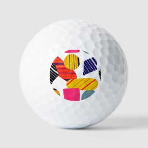 Abstract hand drawn, stylish pattern. golf balls