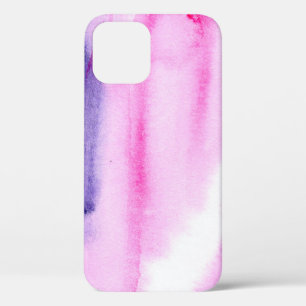 abstract hand made background with artistic waterc iPhone 12 case