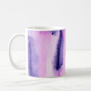 abstract hand made background with artistic waterc coffee mug