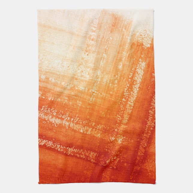Abstract hand painted background kitchen towel (Vertical)