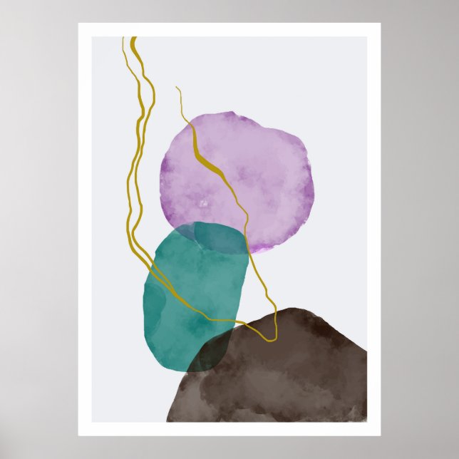 Abstract hand painted poster (Front)