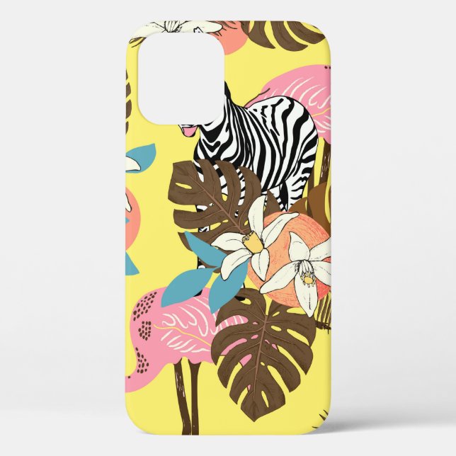 Abstract hand painted seamless animal background.  Case-Mate iPhone case (Back)