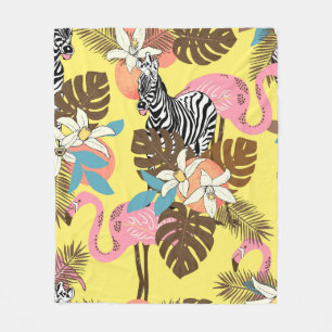 Abstract hand painted seamless animal background. fleece blanket