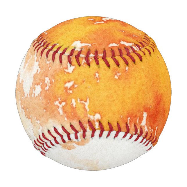 Abstract hand painted watercolor background. 2 2 baseball (Front)