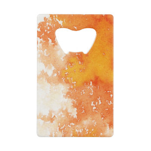 Abstract hand painted watercolor background. 2 2 wallet bottle opener