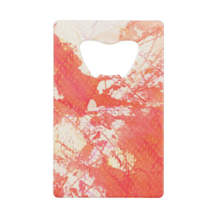 Abstract hand painted watercolor background. 2 credit card bottle opener