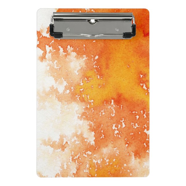 Abstract hand painted watercolor background. 2 mini clipboard (Front)