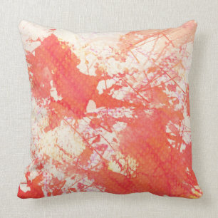 Abstract hand painted watercolor background. 2 throw pillow