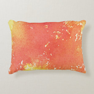 Abstract hand painted watercolor background. decorative pillow