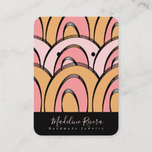 Abstract Handmade Artisan Earring Display Cards