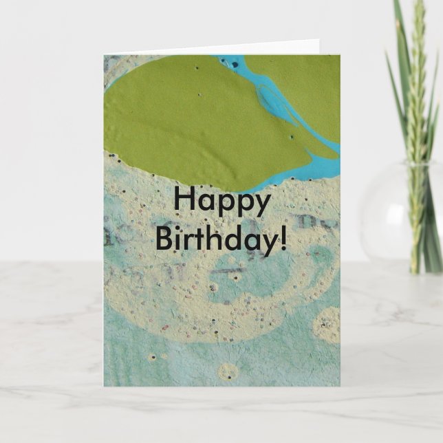 Abstract, Happy Birthday! Card (Front)