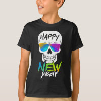 Abstract Happy New Skull Year 