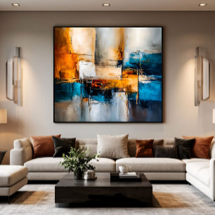 Abstract Harmony: Lines, Light, Shapes Canvas Print