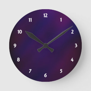 Abstract Haze Round Clock
