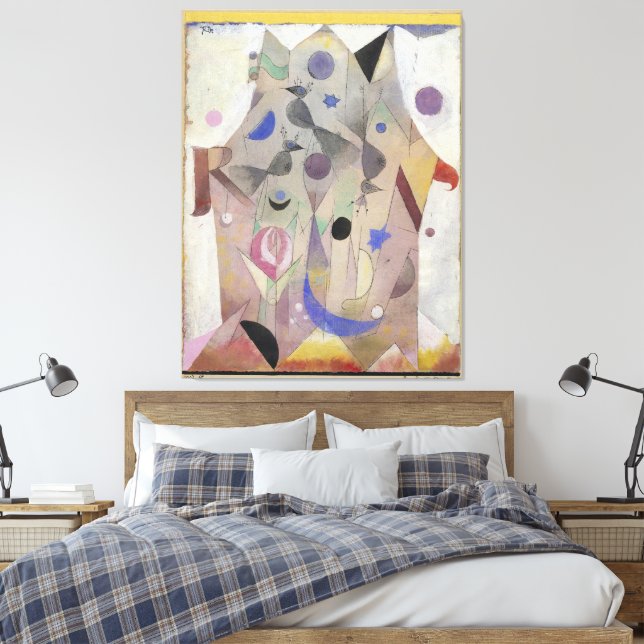 Abstract Head, Mysterium Canvas Print  (Insitu(Bedroom))
