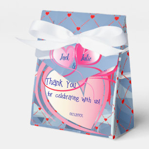 Abstract Heart Artful Favor Box
