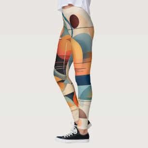 Abstract Heart Leggings